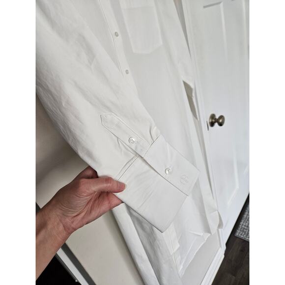 Anine Bing White Mika Shirt Midi Dress Button Down Dress NWT Size X-Small - Picture 7 of 14